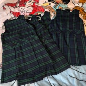 Drop Waist Jumper Uniform 4-pc Bundle Black Watch Plaid (Various Brands)…